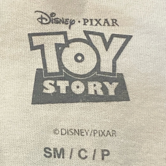 Men's Disney Pixar Toy Story Pizza Planet Tee Shirt T-Shirt White Size Small NWT - Picture 4 of 4